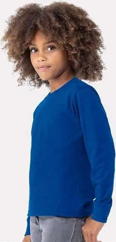 Next Level 3311 Youth Cotton Long Sleeve T-shirt - Royal