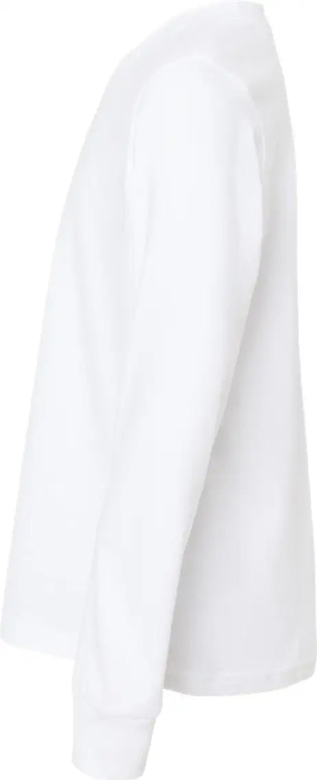 Next Level 3311 Youth Cotton Long Sleeve T-shirt - White