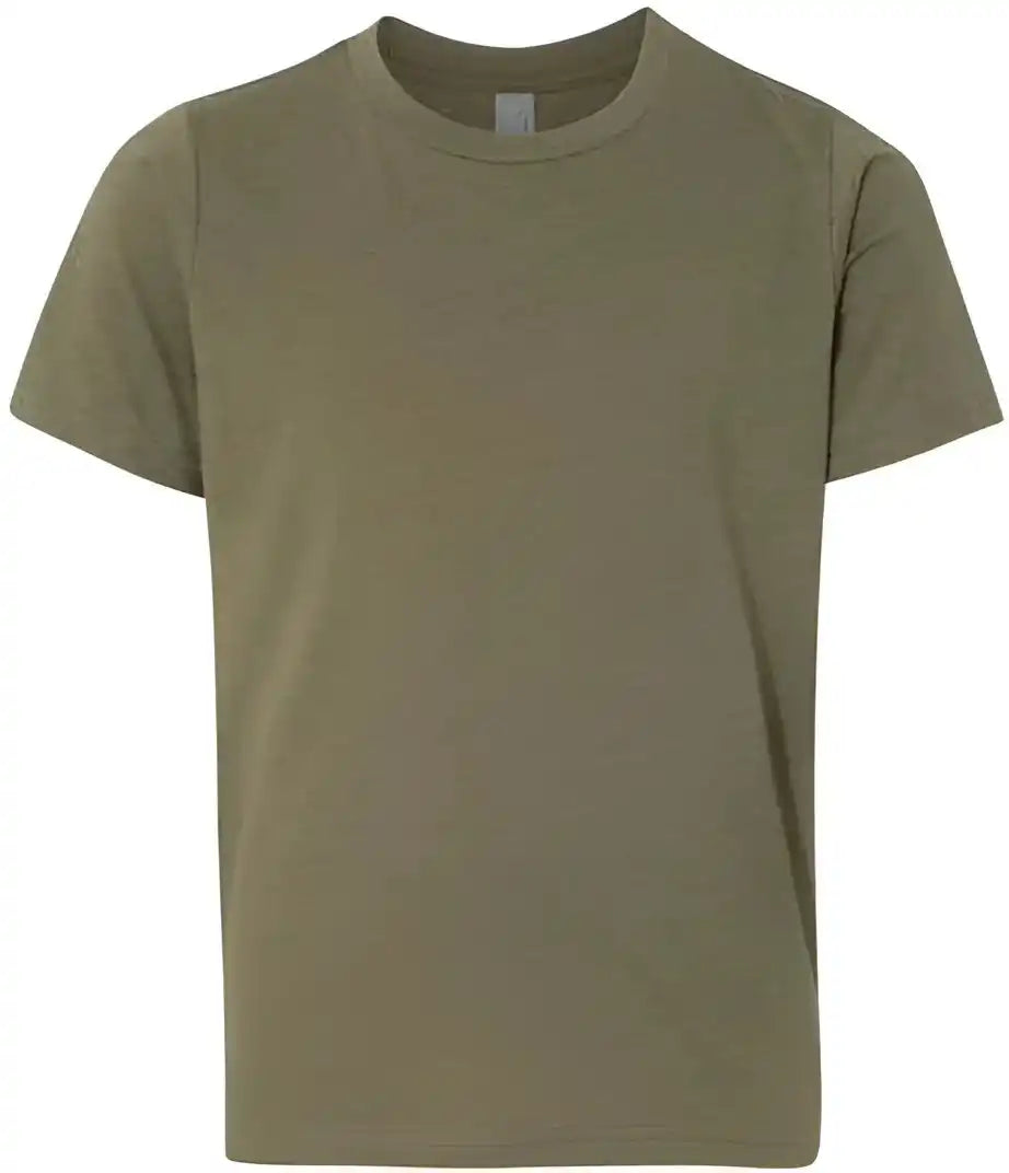Next Level 3312 Youth Cvc Short Sleeve Crew Military Green