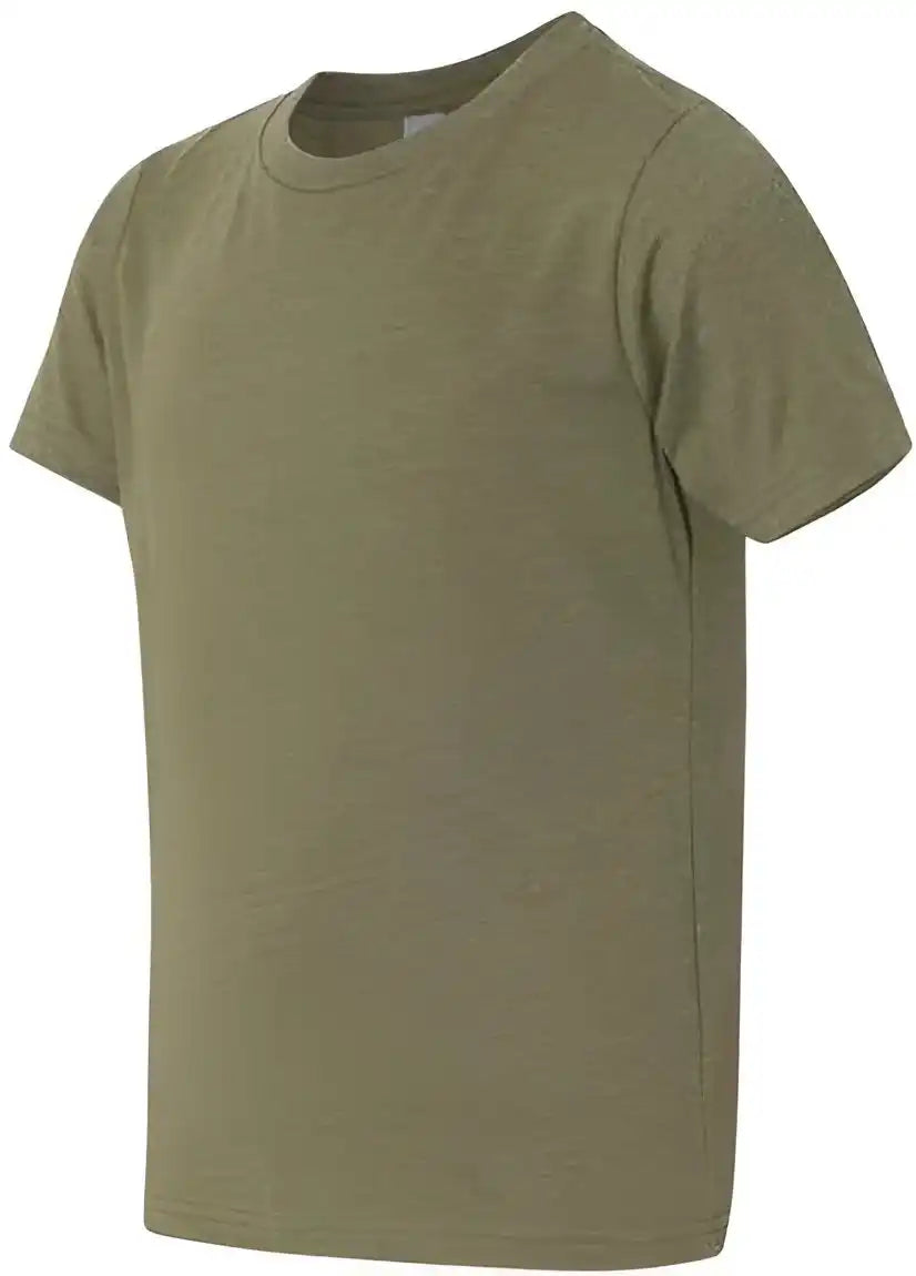 Next Level 3312 Youth Cvc Short Sleeve Crew Military Green