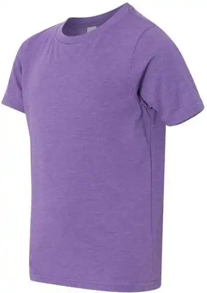Next Level 3312 Youth Cvc Short Sleeve Crew Purple Rush