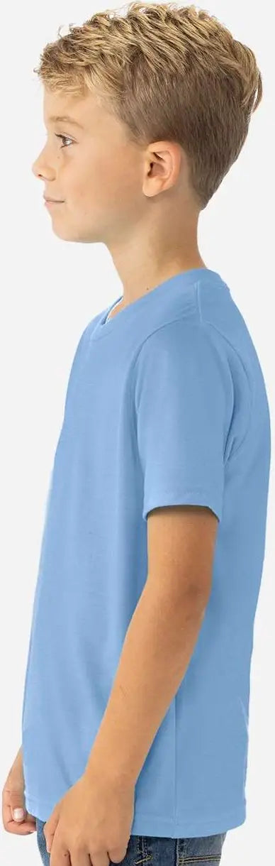 Next Level 3312 Youth Cvc T-shirt - Heather Columbia Blue