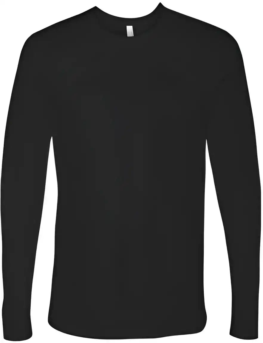 Next Level 3601 Cotton Long Sleeve Crew Black