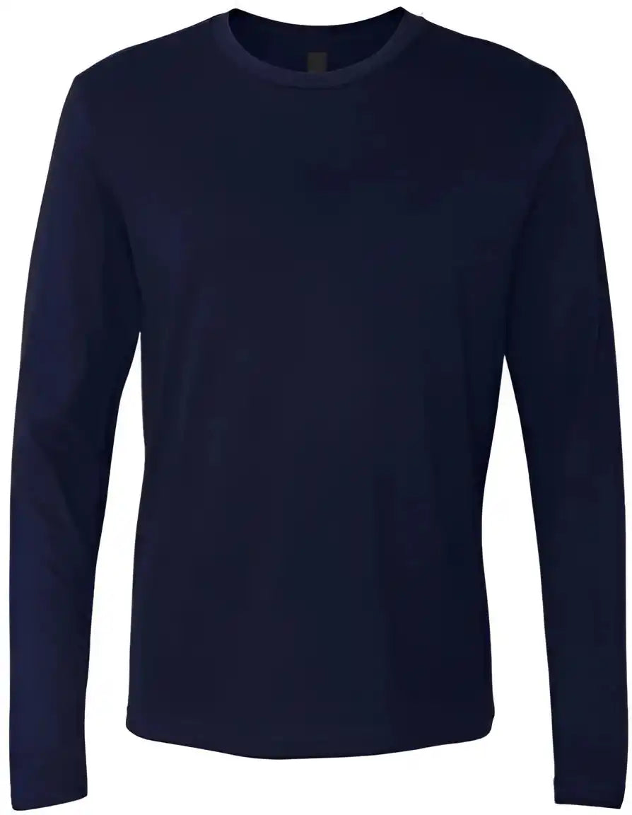 Next Level 3601 Cotton Long Sleeve Crew Midnight Navy