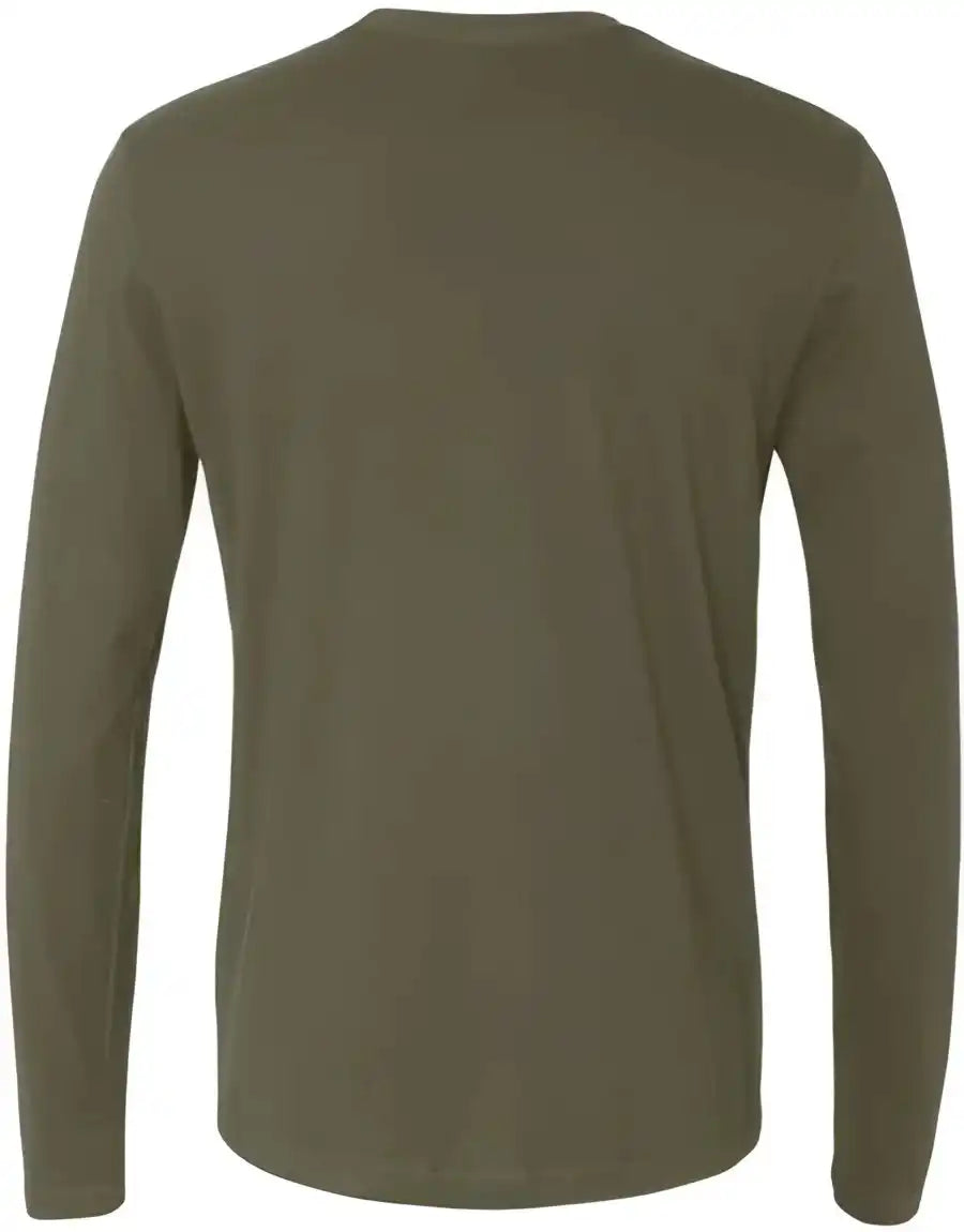 Next Level 3601 Cotton Long Sleeve Crew - Military Green