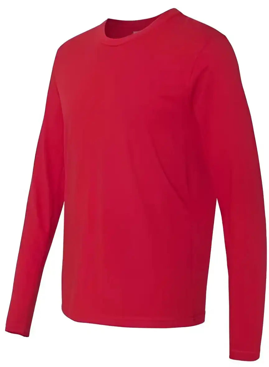 Next Level 3601 Cotton Long Sleeve Crew - Red