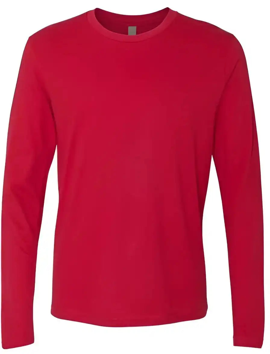 Next Level 3601 Cotton Long Sleeve Crew - Red