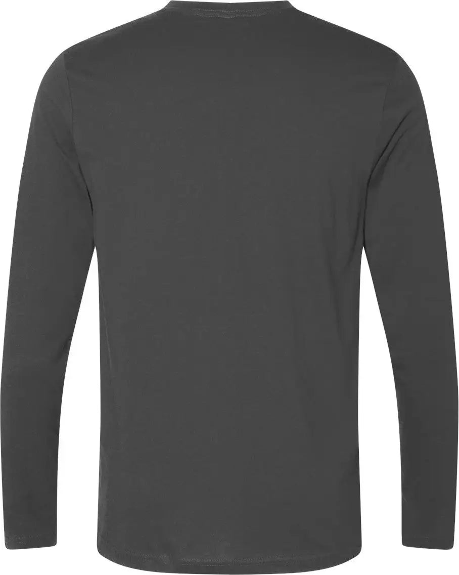 Next Level 3601 Cotton Long Sleeve T-shirt - Heavy Metal - Adult Xs
