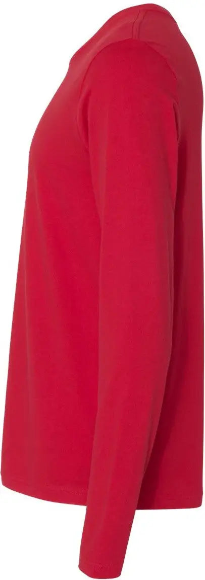 Next Level 3601 Cotton Long Sleeve T-shirt - Red
