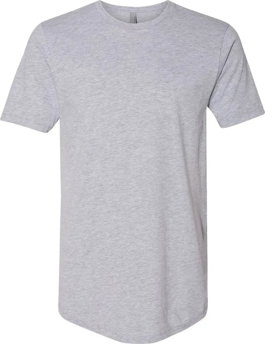 Next Level 3602 Cotton Long Body T-shirt - Heather Gray - Adult Xs