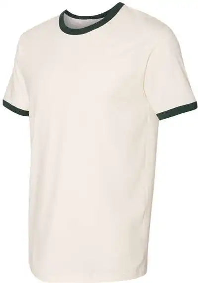 Next Level 3604 Unisex Fine Jersey Ringer Natural Forest Green