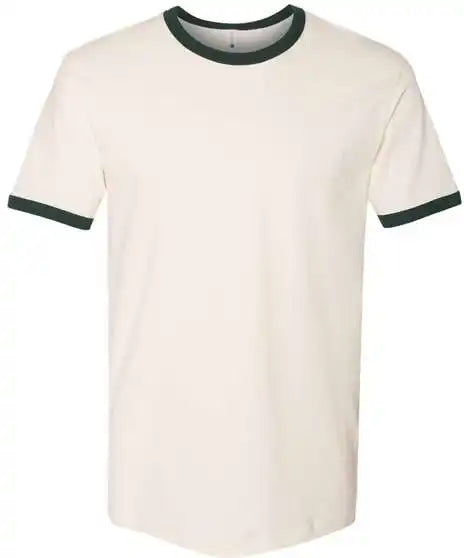 Next Level 3604 Unisex Fine Jersey Ringer Natural Forest Green