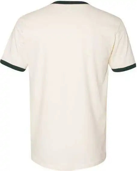 Next Level 3604 Unisex Fine Jersey Ringer Natural Forest Green