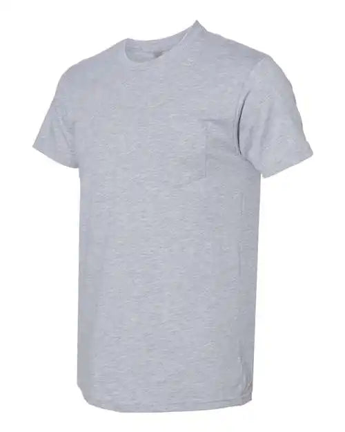 Next Level 3605 Cotton Pocket Crew Heather Grey