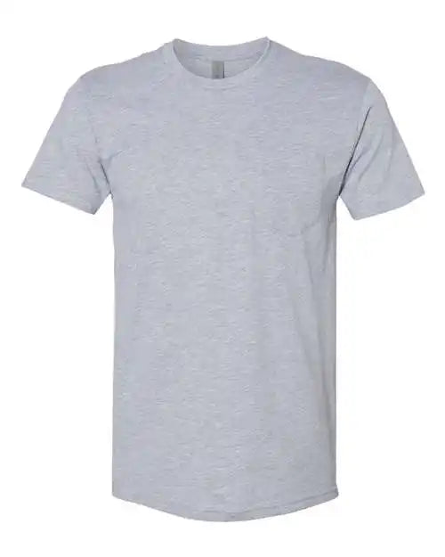Next Level 3605 Cotton Pocket Crew Heather Grey