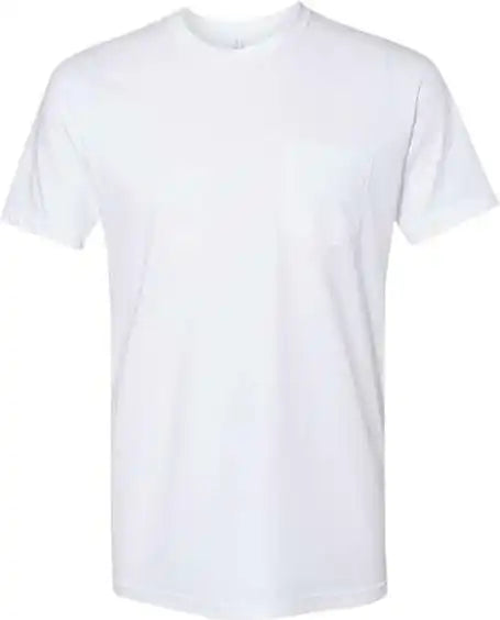 Next Level 3605 Cotton Pocket Crew White