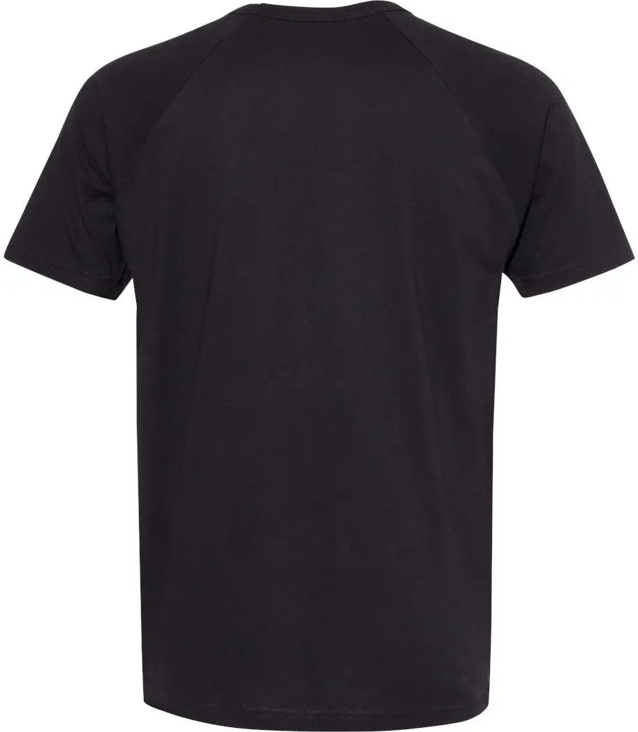 Next Level 3650 Cotton Raglan T-shirt - Black