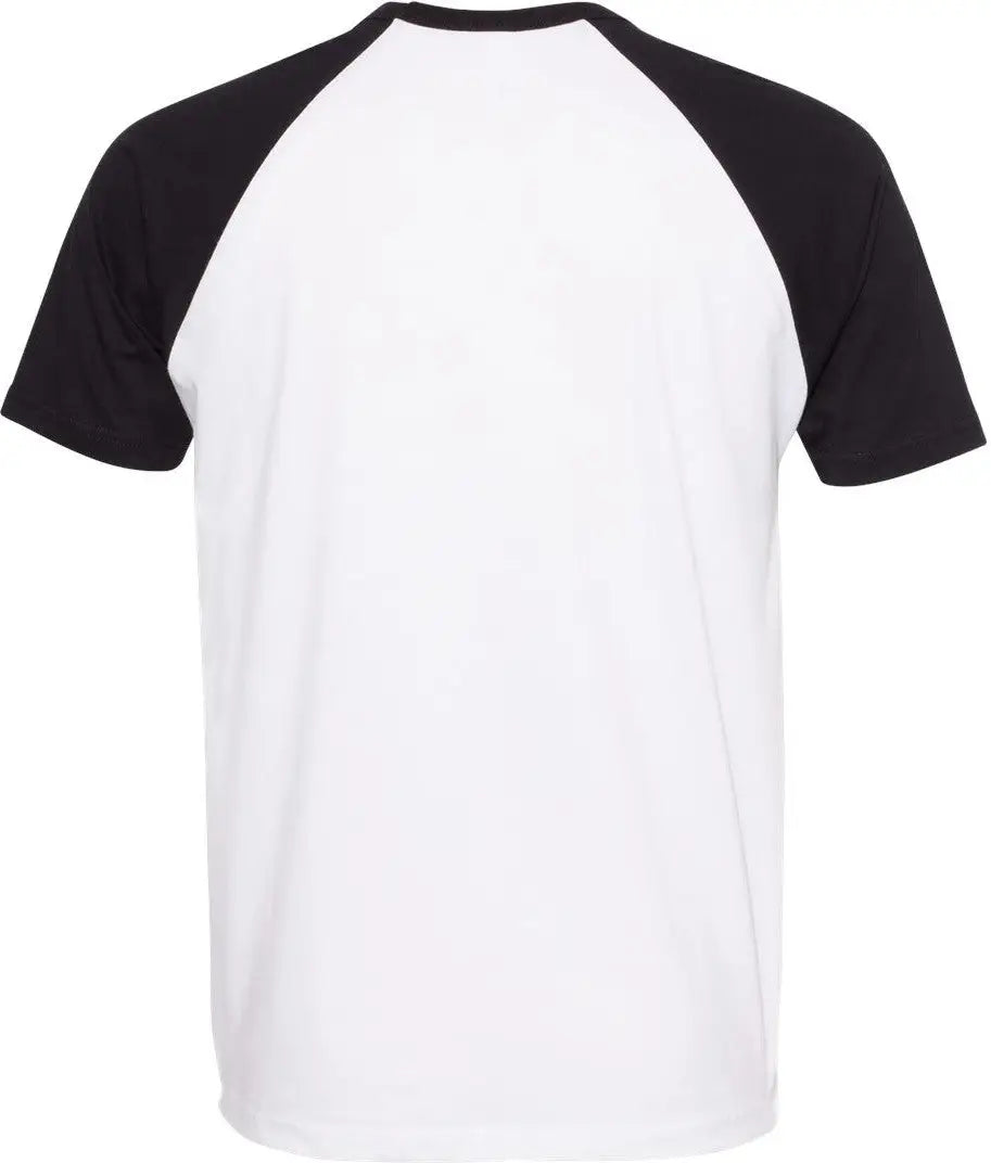 Next Level 3650 Cotton Raglan T-shirt - Black White