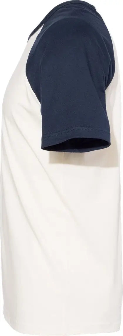 Next Level 3650 Cotton Raglan T-shirt - Midnight Navy Natural