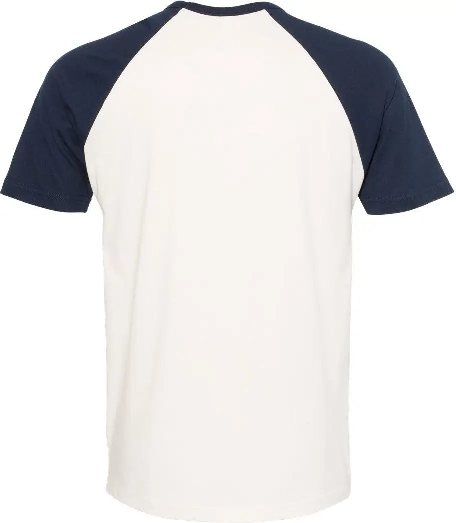Next Level 3650 Cotton Raglan T-shirt - Midnight Navy Natural