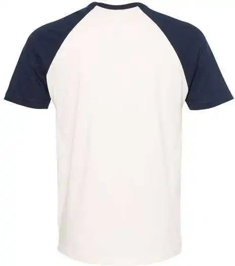 Next Level 3650 Fine Jersey Short Sleeve Raglan Tee - Midnight Navy Natural