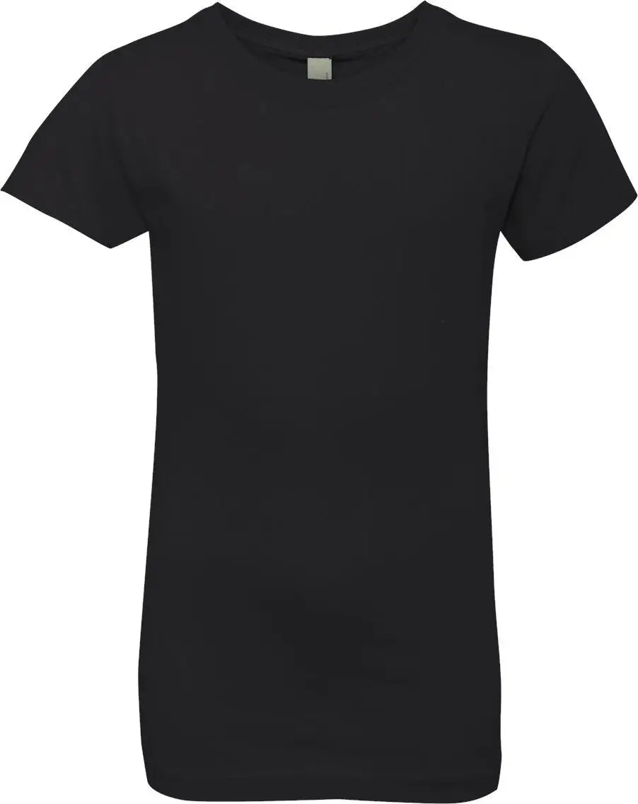 Next Level 3710 Girls’ Cotton Princess T-shirt - Black