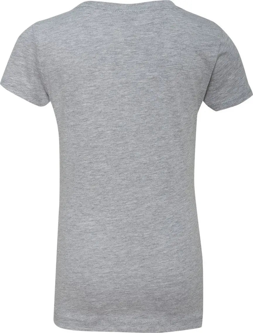 Next Level 3710 Girls’ Cotton Princess T-shirt - Heather Gray