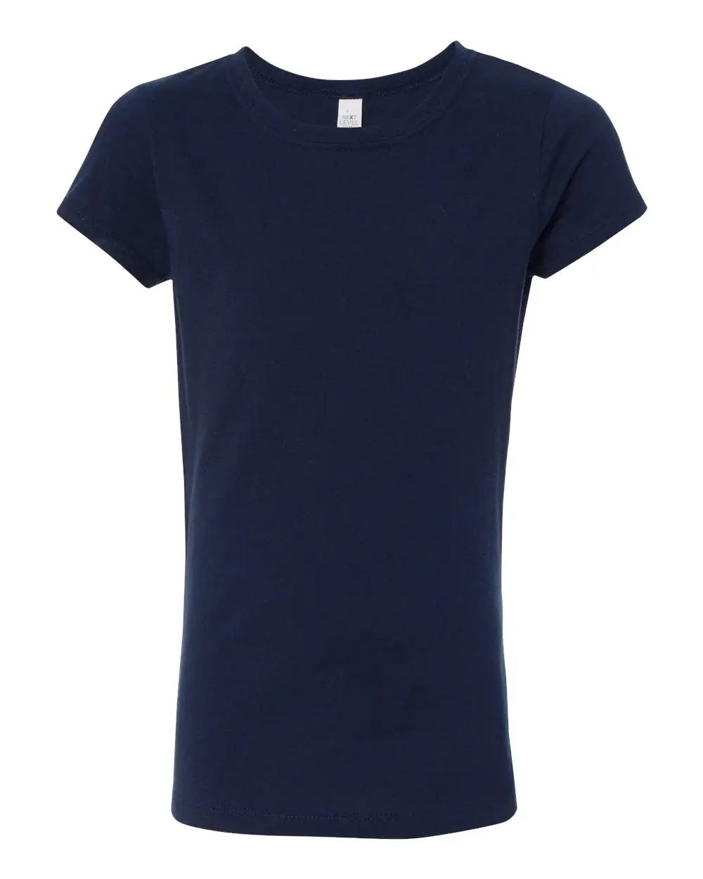 Next Level 3710 Girls’ Cotton Princess T-shirt - Midnight Navy - Girls Xs