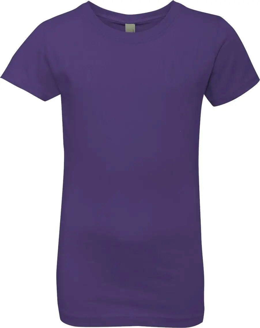 Next Level 3710 Girls’ Cotton Princess T-shirt - Purple Rush