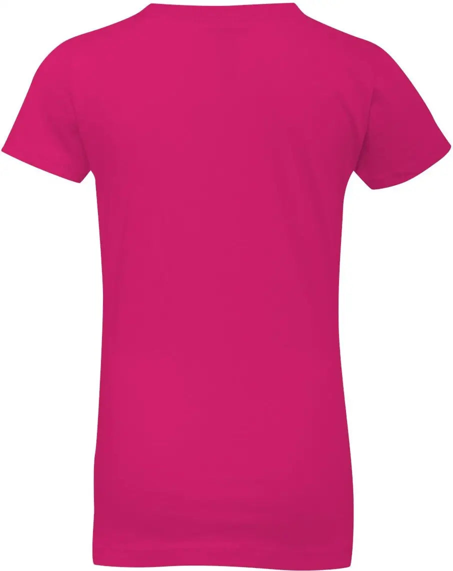 Next Level 3710 Girls’ Cotton Princess T-shirt - Raspberry