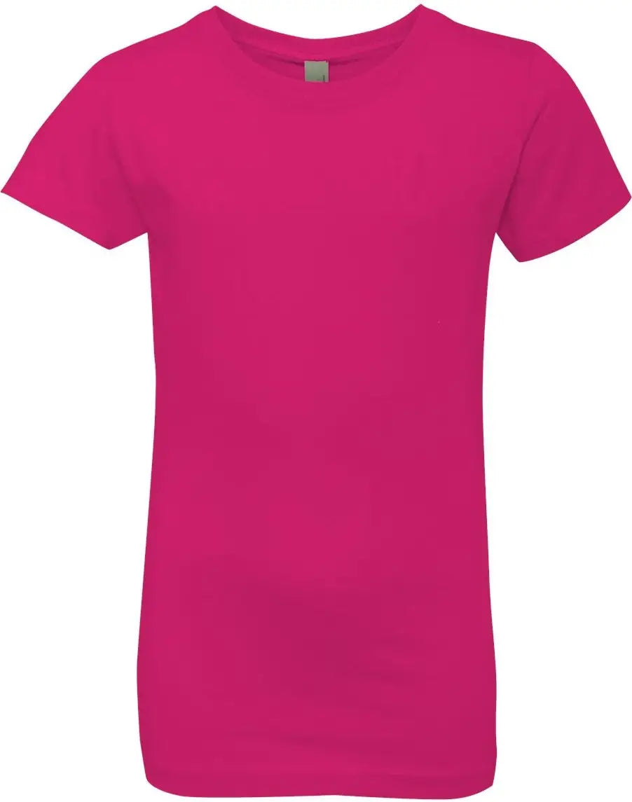 Next Level 3710 Girls’ Cotton Princess T-shirt - Raspberry