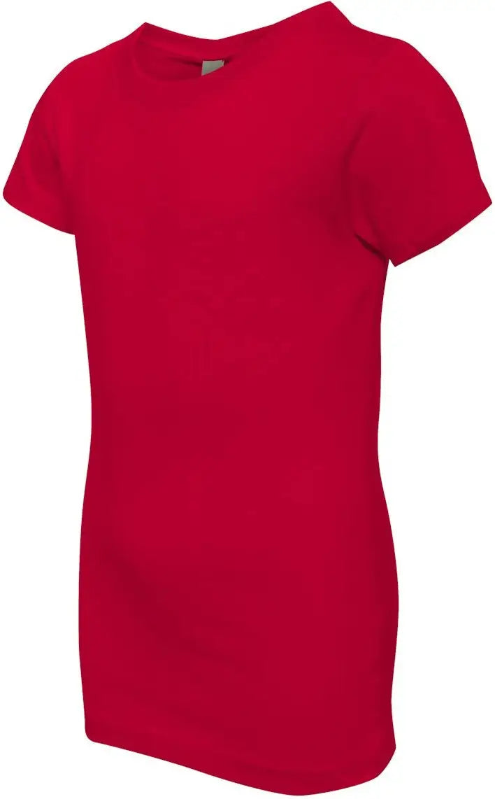 Next Level 3710 Girls’ Cotton Princess T-shirt - Red - Girls Xs