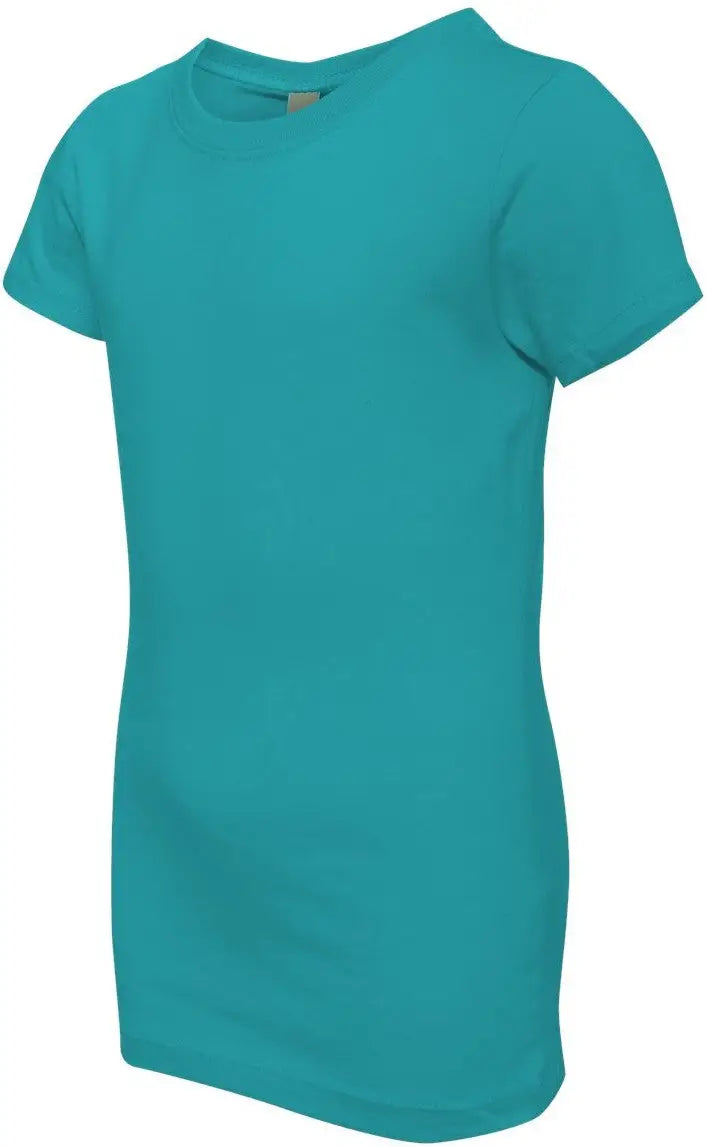 Next Level 3710 Girls’ Cotton Princess T-shirt - Tahiti Blue