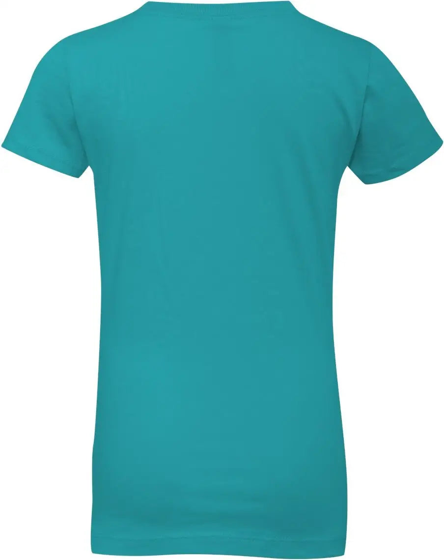 Next Level 3710 Girls’ Cotton Princess T-shirt - Tahiti Blue