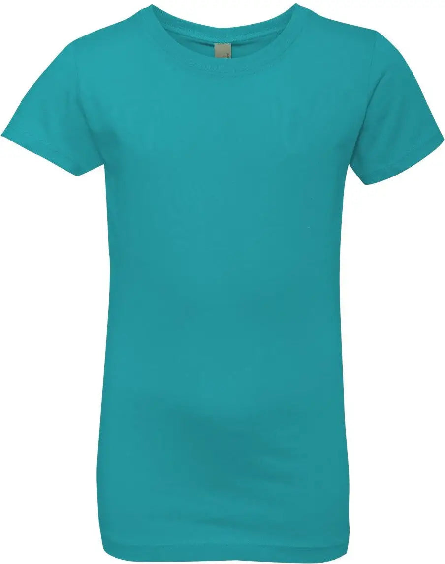 Next Level 3710 Girls’ Cotton Princess T-shirt - Tahiti Blue