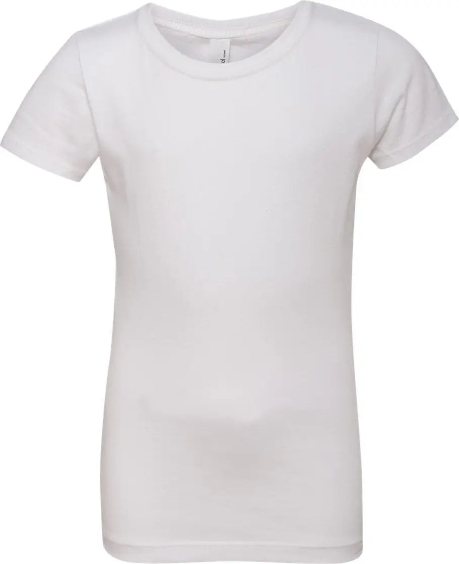 Next Level 3710 Girls’ Cotton Princess T-shirt - White - Girls Xs