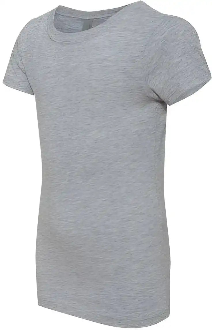 Next Level 3710 Girls Princess Crew - Heather Grey