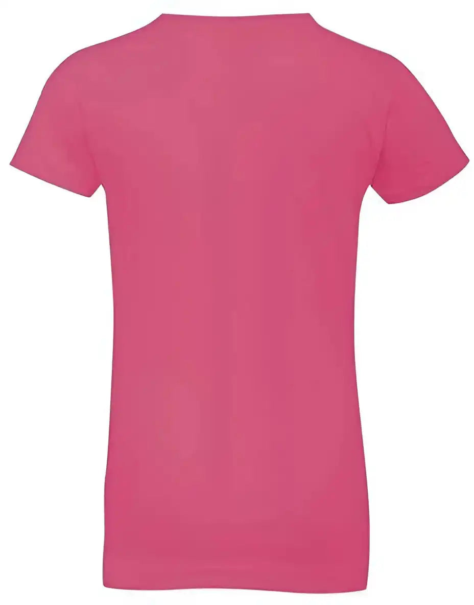 Next Level 3710 Girls Princess Crew Hot Pink