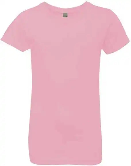 Next Level 3710 Girls Princess Crew Light Pink