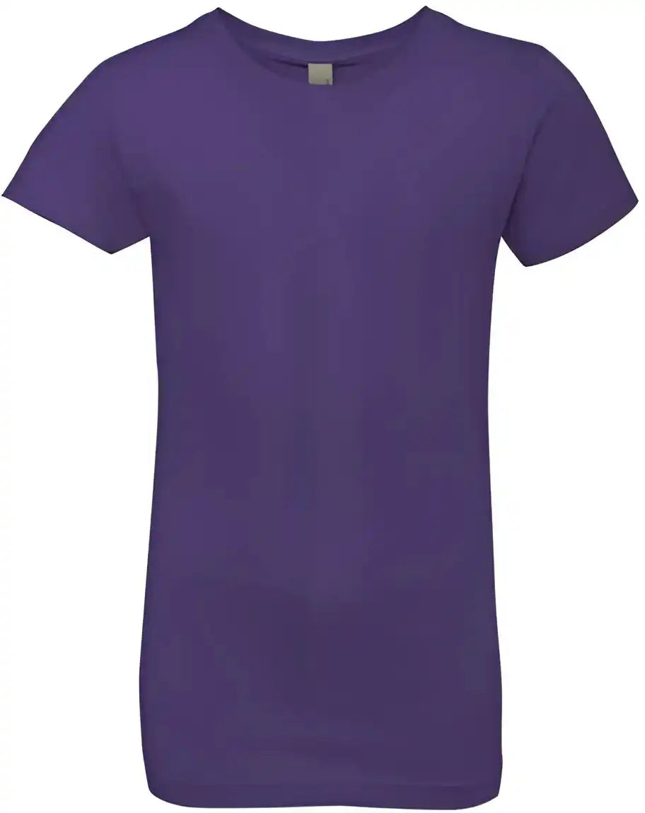 Next Level 3710 Girls Princess Crew Purple Rush