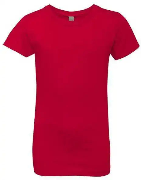 Next Level 3710 Girls Princess Crew - Red