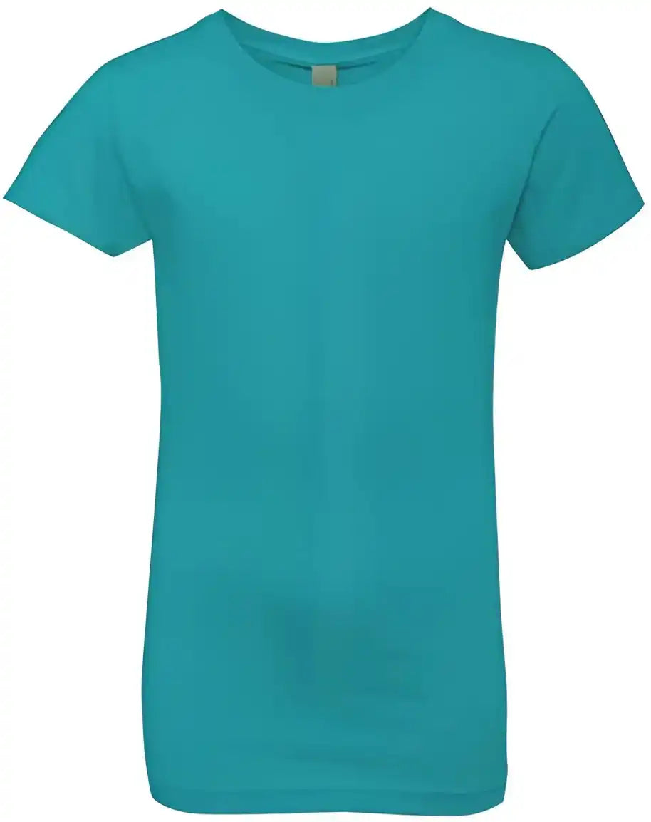 Next Level 3710 Girls Princess Crew Tahiti Blue