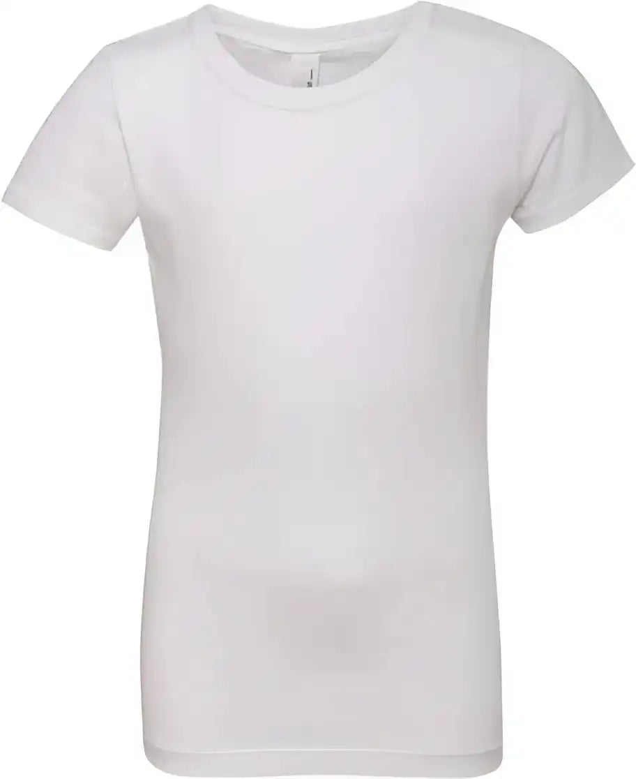 Next Level 3710 Girls Princess Crew White