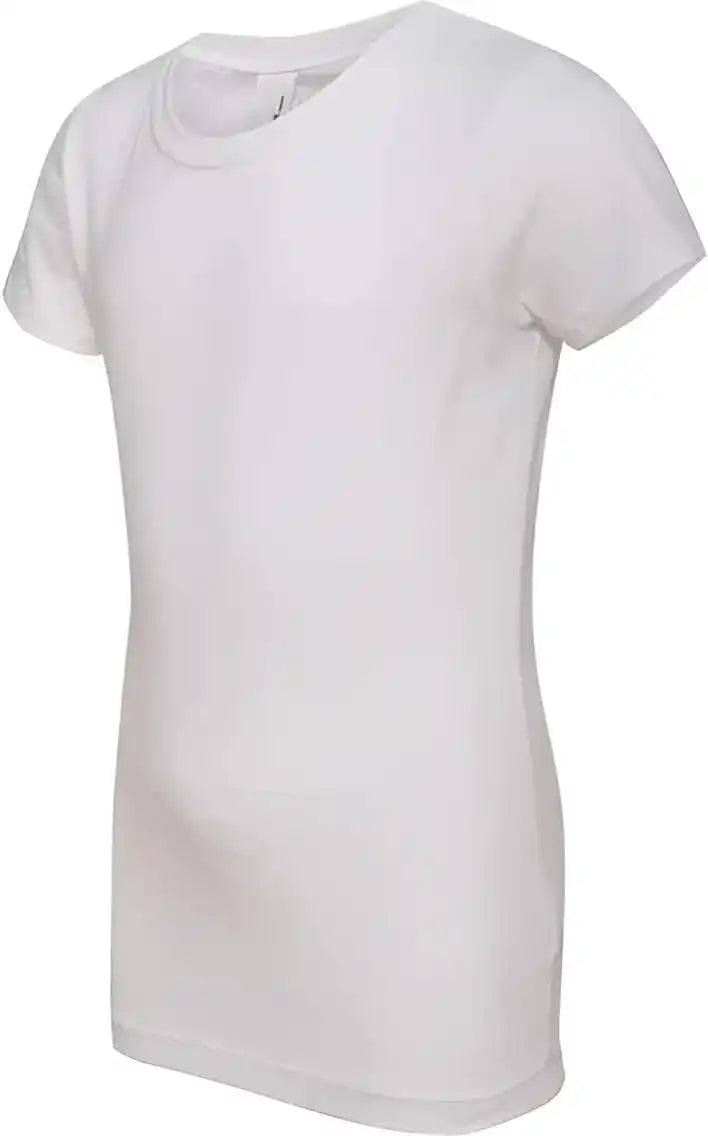 Next Level 3710 Girls Princess Crew White