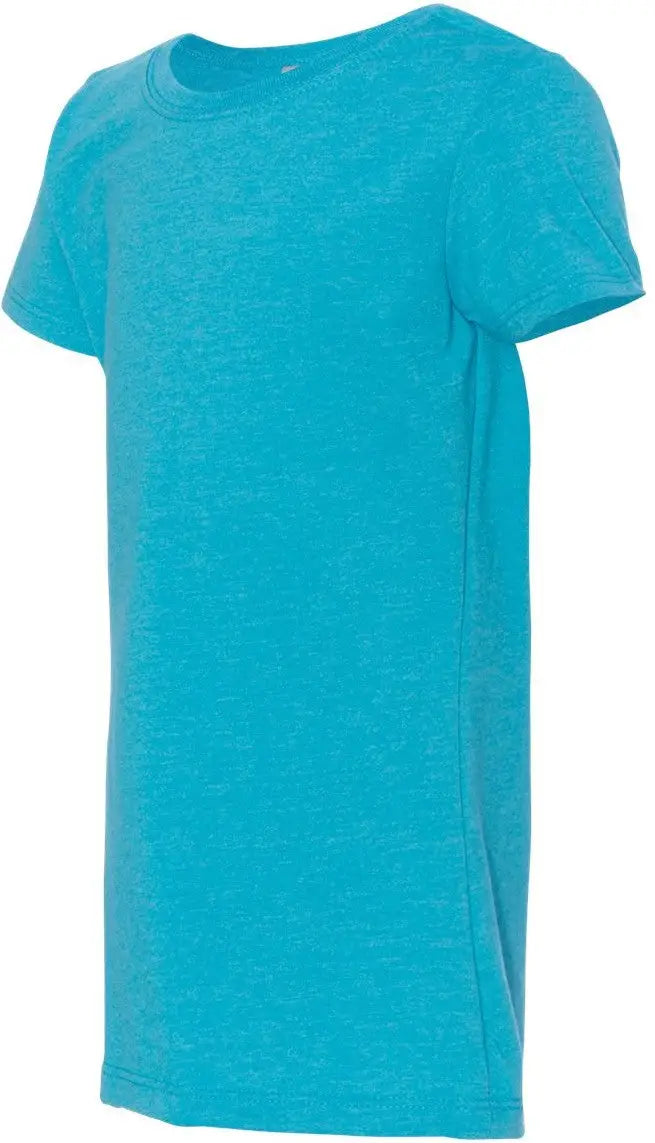 Next Level 3712 Girls’ Cvc Princess T-shirt - Bondi Blue - Girls Xs