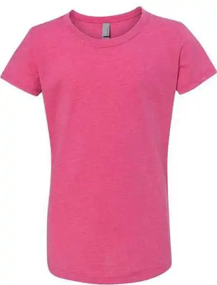 Next Level 3712 Girls Cvc Princess t Shirt Raspberry