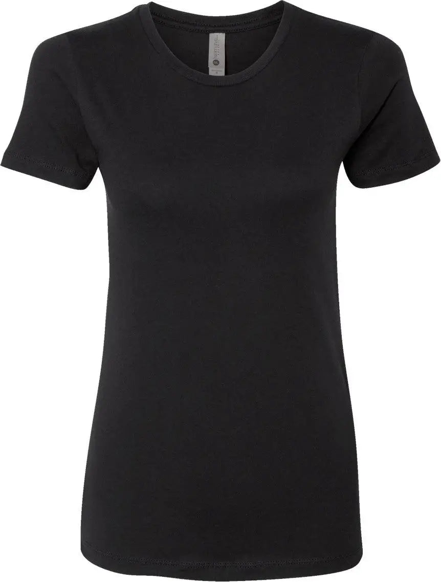 Next Level 3900 Cotton Boyfriend T-shirt - Black - Ladies Xs