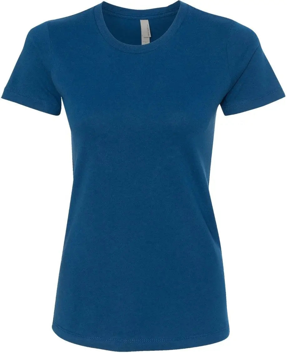 Next Level 3900 Cotton Boyfriend T-shirt - Cool Blue - Blue / Ladies Xs