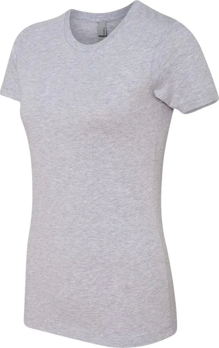 Next Level 3900 Cotton Boyfriend T-shirt - Heather Gray - Ladies Xs
