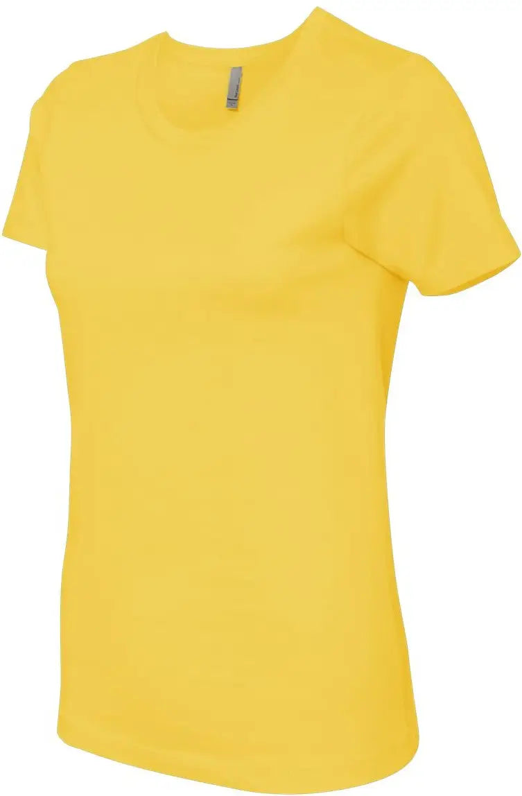 Next Level 3900 Cotton Boyfriend T-shirt - Vibrant Yellow - Ladies Xs
